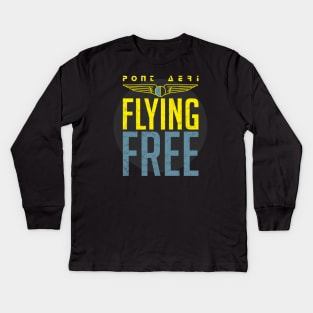 flying free pont aeri Kids Long Sleeve T-Shirt